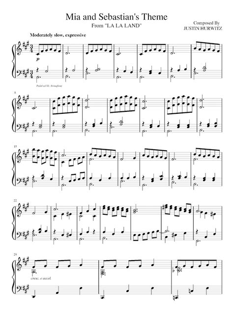 la la land piano sheet|MIA Piano & SEBASTIAN'S LA LA LAND THEME Justin Hurwitz .